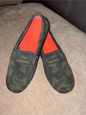 Rothy's Green Camo Knit Women's Loafers